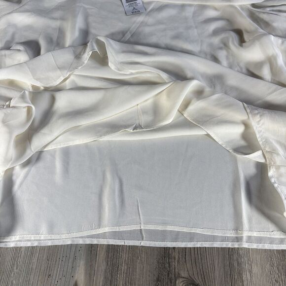 NWT Torrid One Shoulder Chiffon Asymmetrical Blouse Whisper White Size 3 - Picture 9 of 9